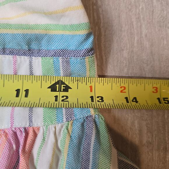 Angie Rainbow Twisted Knot Bust mini dress in a size Large - Picture 5 of 8